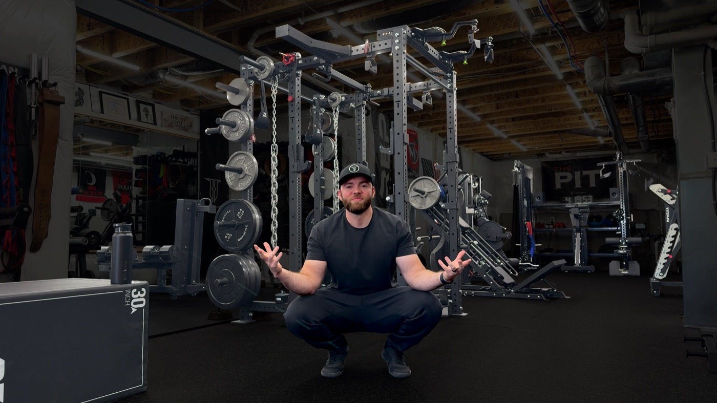 Kyle Blandford in the HypertroFit home gym